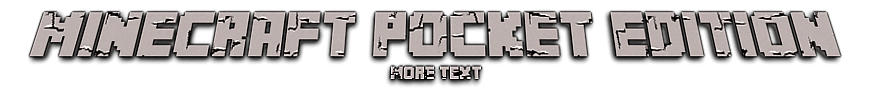 Minecraft Pocket Edition font style | Textcraft